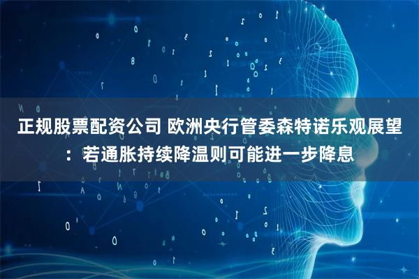   正规股票配资公司 欧洲央行管委森特诺乐观展望：若通胀持续降温则可能进一步降息